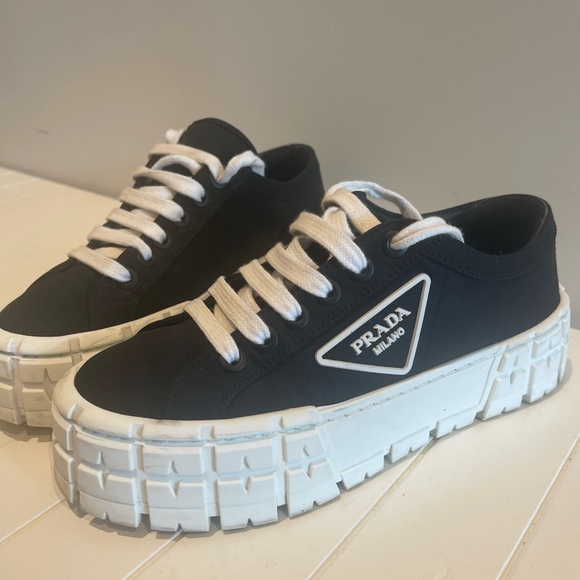 Prada Double Wheel Nylon Sneakers - Picture 7 of 11